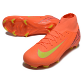 Chuteira Campo Nike Air Zoom Mercurial Superfly 10 Academy FG Laranja e Amarelo
